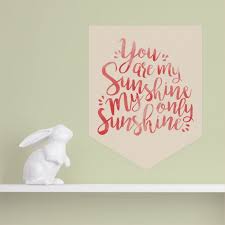 Sunshine Quote Banner Decal Tinyme Uk