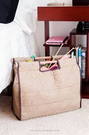 diy craft and knitting bag organizer