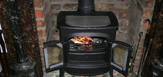 Wood Burning Stove In A Basement