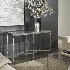 Contemporary Grey Sofa Table With Faux