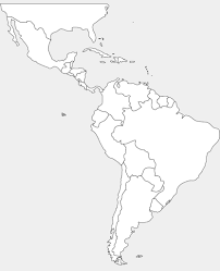 Blank Map Of South America And Central America Barca