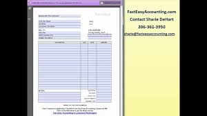 Free Invoice Template For Contractors By Fast Easy Accounting