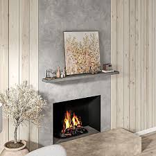 71 75 Fireplace Mantel Pine Wood