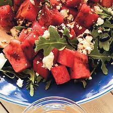 Watermelon Arugula Salad With Balsamic Vinegar gambar png