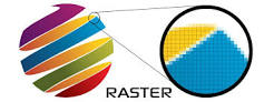 What is the difference between bitmap and raster?
