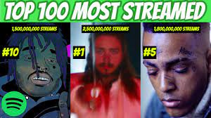 top 100 most streamed rap songs of all