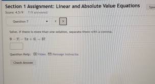 Linear And Absolute Value