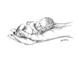 Can my baby hear before she's born? Baby In Hand Baby Kunst Kunst Ideeen Tekenen Hand In Hand Tekening