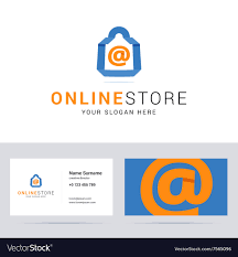 Logo And Business Card Template For Online Shop