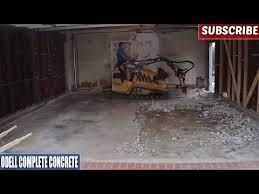 concrete garage floor demolition and