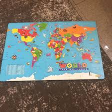 map thick foam puzzle 90x60cm play mat