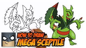 How to Draw Mega Sceptile