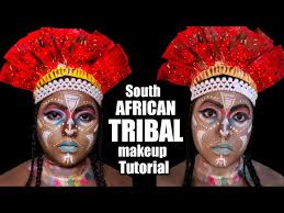 south african tribal makeup tutorial