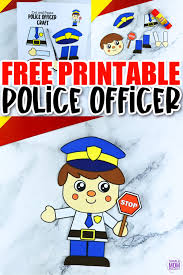 free printable police officer craft