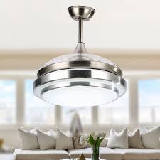 Shop 36 Dimmable Retractable Ceiling Fan With Led Light Remote 36 Overstock 28487399