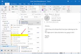 mark all messages as read in outlook