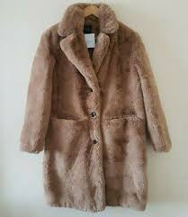 Faux Fur Coat Jacket Size