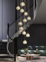 Crystal Ball Linear Round Chandelier