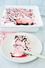 Add the crème fraîche, glucose syrup and spices. Peppermint Ice Cream Cake Recipe Quick Simple Delicious