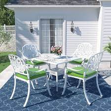 Aluminum Tabletop White Dining Sets