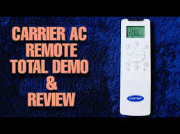 carrier ac remote full demo you
