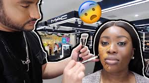 mac makeup transformation on dark skin