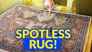 to clean a mercerised cotton rug