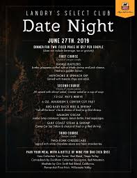 landry s select club date night 3 course dinner