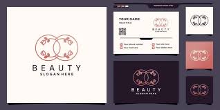 beauty business cards vector images