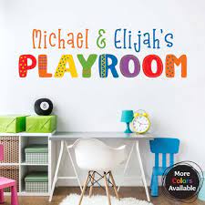 Playroom Vinyl Decal With Personalized