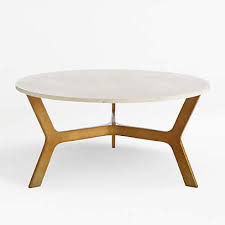 elke round marble coffee table with