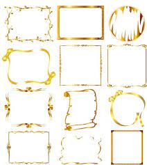 ornate gold frames free vector free