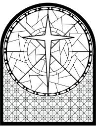 Free Stained Glass Coloring Pages For