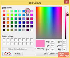 how to edit change colors in ms paint