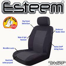 Premium Red Black Front Seat Covers For