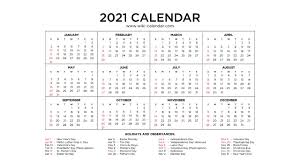 Federal holidays 2021 in federal holiday list 2015. Free Printable Year 2021 Calendar With Holidays