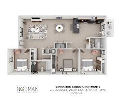 3 bed apartment norman apartments
