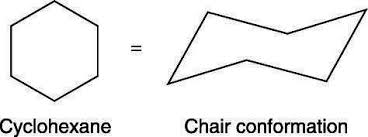 how to draw the chair conformation of