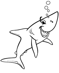 Click the great white shark coloring pages to view printable version or color it online (compatible with ipad and android tablets). Smiled Shark Coloring Page For Preschoolers