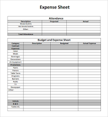 Free Printable Personal Expense Sheet Template And Form