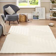 linear 160x230cm wool rug pristine