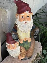 Garden Gnome Dwarf Hand Painted Resin