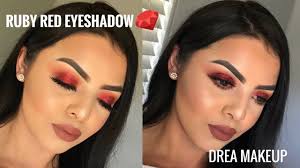 ruby red eyeshadow tutorial i drea