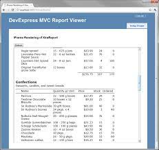 rendering reports using asp net mvc