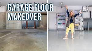 garage makeover with rock solid floor