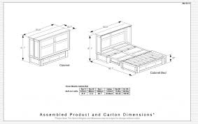 clover murphy cabinet bed cherry