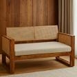 Quick Artsy Wooden Rattan Sofa For living Room product image