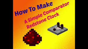 The functionality of a redstone comparator is to emit a redstone pulse at the strength you want. How To Make An Easy Redstone Comparator Clock Minecraft Youtube