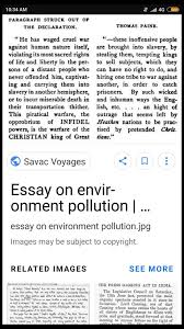 a paragraph on pollution in adout 100