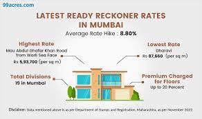 revised ready reckoner rates in mumbai